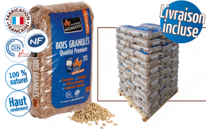 Granulés de Bois WOODSTOCK 1 Palette de 78 Sacs de 15 Kg